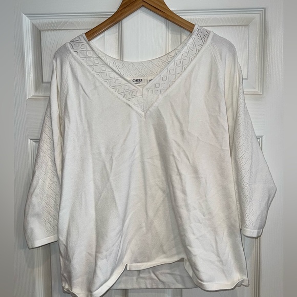 Cato Tops - Cato woman 3/4 sleeve sweater. EUC. Size 14/16W